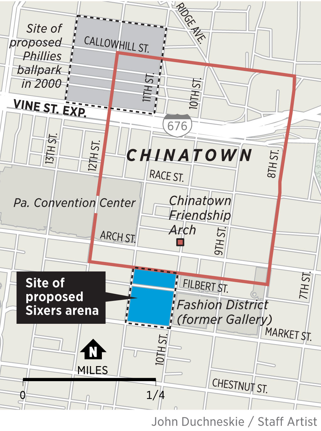 Philadelphia 76ers' arena plan angers Chinatown